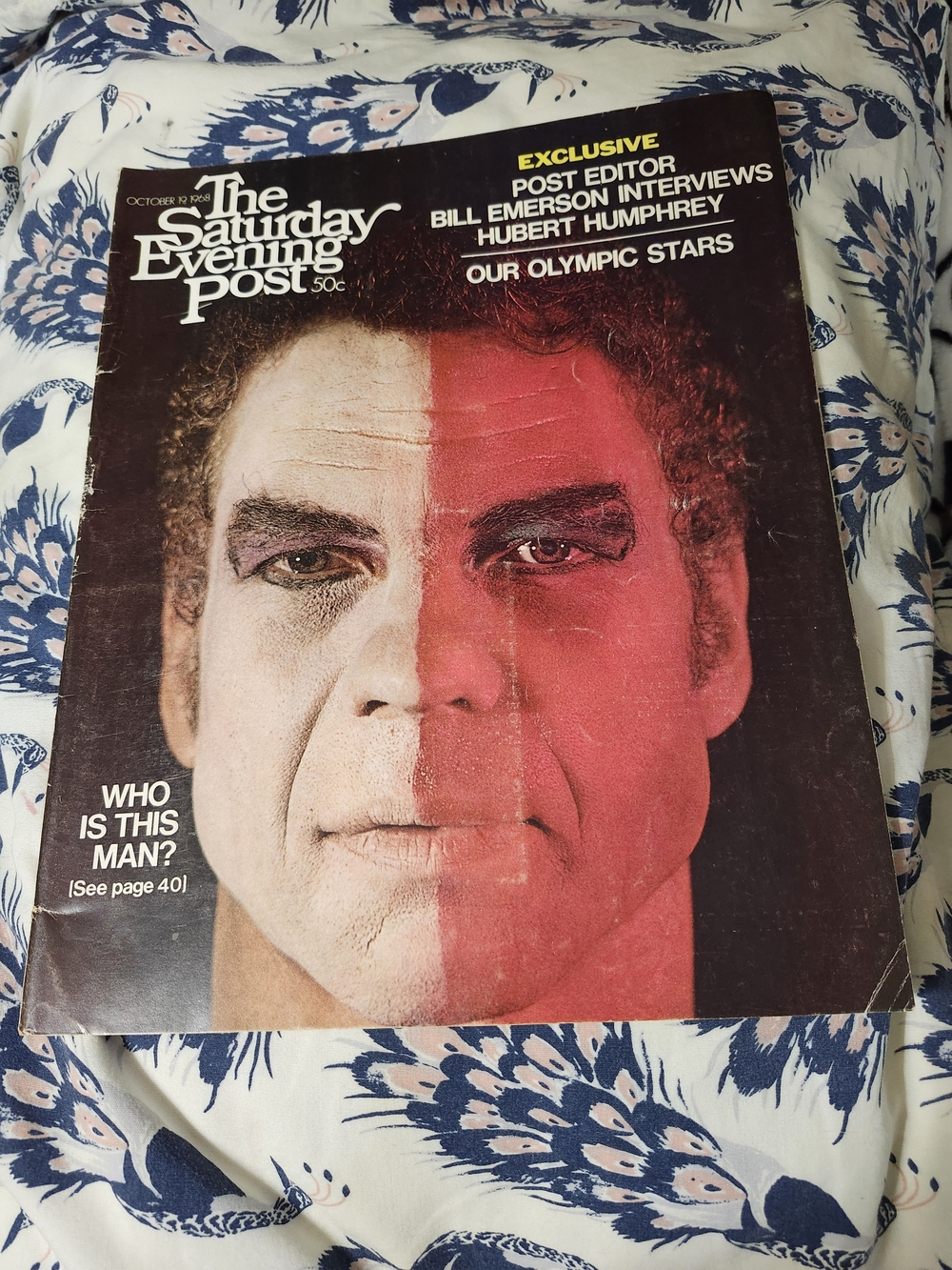 Vintage Oct. 19, 1968 The Saturday Evening Post-Choreographer Merce Cunningham